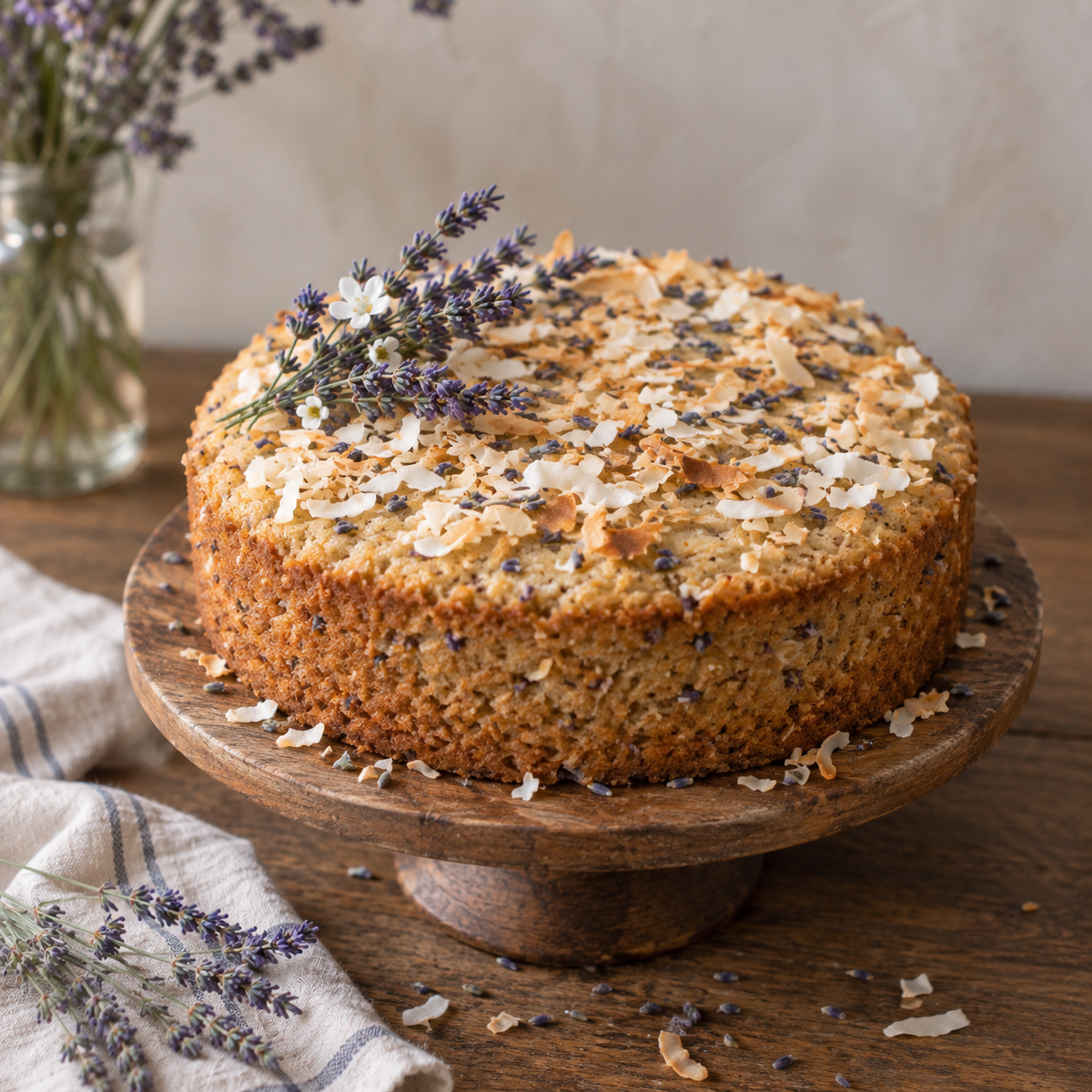 Lavender Coconut Olive Oil Cake